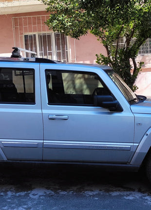 Jeep Commander XK 2006-2010 Tavan Taşıyıcı Ara Barlar – Vidalı Montaj, Toros Fix Pro, Siyah