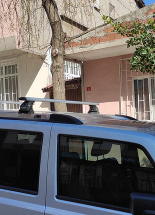 Jeep Commander XK 2006-2010 Tavan Taşıyıcı Ara Barlar – Vidalı Montaj, Toros Fix Pro, Siyah
