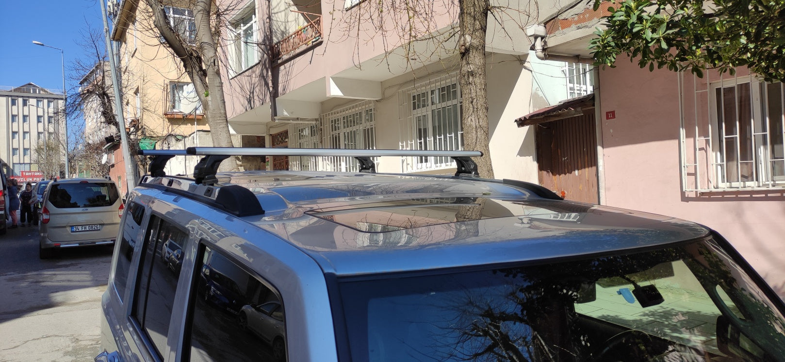 Jeep Commander XK 2006-2010 Tavan Taşıyıcı Ara Barlar – Vidalı Montaj, Toros Fix Pro, Siyah