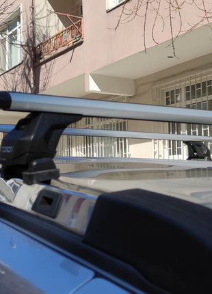Jeep Commander XK 2006-2010 Tavan Taşıyıcı Ara Barlar – Vidalı Montaj, Toros Fix Pro, Siyah