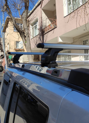Jeep Commander XK 2006-2010 Tavan Taşıyıcı Ara Barlar – Vidalı Montaj, Toros Fix Pro, Gri