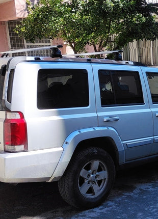 Jeep Commander XK 2006-2010 Tavan Taşıyıcı Ara Barlar – Vidalı Montaj, Toros Fix Pro, Gri
