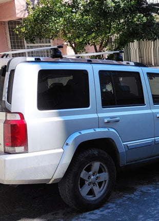 Jeep Commander XK 2006-2010 Tavan Taşıyıcı Ara Barlar – Vidalı Montaj, Toros Fix Pro, Gri