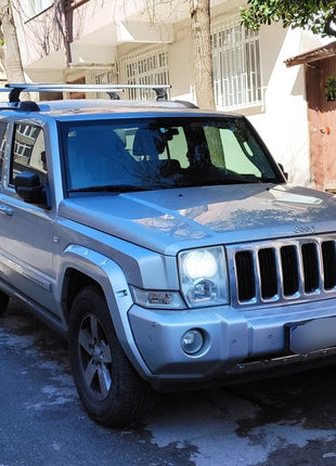 Jeep Commander XK 2006-2010 Tavan Taşıyıcı Ara Barlar – Vidalı Montaj, Toros Fix Pro, Gri