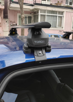Audi A4 B9 2017-2025 Oluksuz Üst Tavan Portbagaj Taşıyıcı Ara Atkısı Toros Serisi Pro 4 Gri
