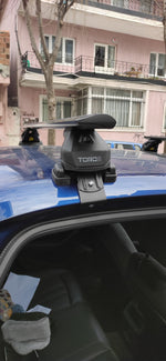 Audi A4 B9 2017-2025 Oluksuz Üst Tavan Portbagaj Taşıyıcı Ara Atkısı Toros Serisi Pro 4 Gri