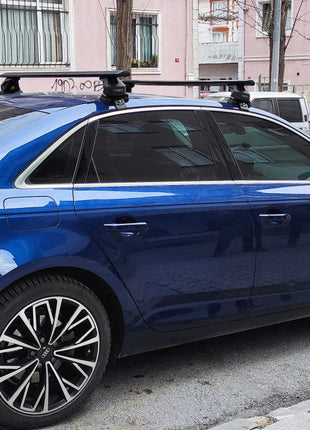 Audi A4 B9 2017-2025 Oluksuz Üst Tavan Portbagaj Taşıyıcı Ara Atkısı Toros Serisi Pro 4 Gri