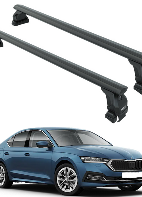 Skoda Octavia Sedan 2020-2025 Oluksuz Üst Tavan Portbagaj Taşıyıcı Ara Atkısı Toros Serisi Pro 4 Siyah