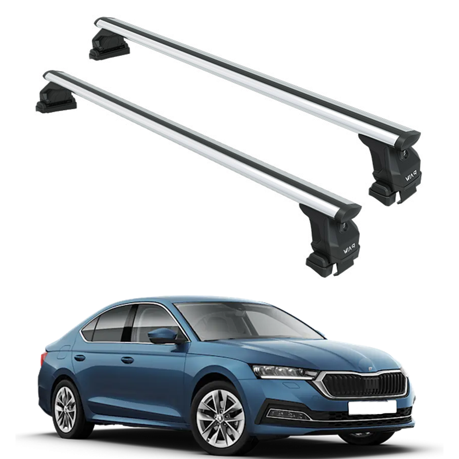 Skoda Octavia Sedan 2020-2025 Oluksuz Üst Tavan Portbagaj Taşıyıcı Ara Atkısı Toros Serisi Pro 4 Gri