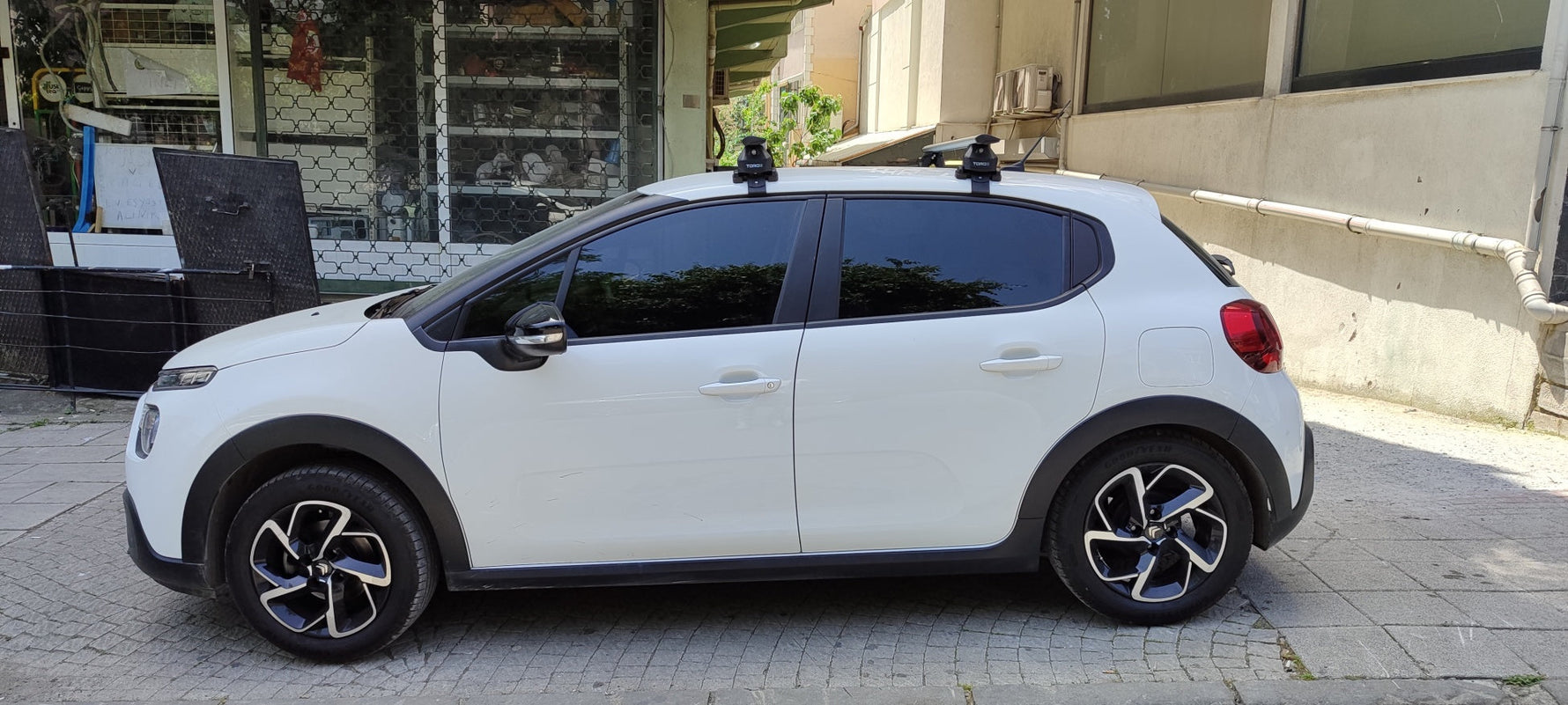 Citroen C3 B618 2016-2025 Oluksuz Üst Tavan Portbagaj Taşıyıcı Ara Atkısı Toros Serisi Pro 4 Siyah