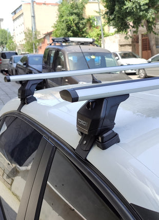 Citroen C3 B618 2016-2025 Oluksuz Üst Tavan Portbagaj Taşıyıcı Ara Atkısı Toros Serisi Pro 4 Siyah