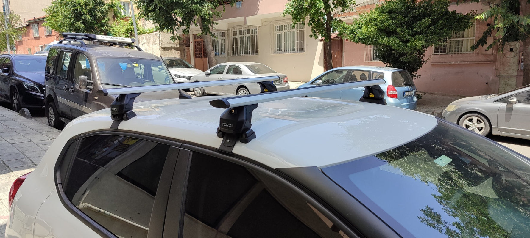 Citroen C3 B618 2016-2025 Oluksuz Üst Tavan Portbagaj Taşıyıcı Ara Atkısı Toros Serisi Pro 4 Gri