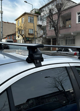 Mercedes C Sedan Series W203 Oluksuz Üst Tavan Portbagaj Taşıyıcı Ara Atkısı Toros Serisi Pro 4 Siyah