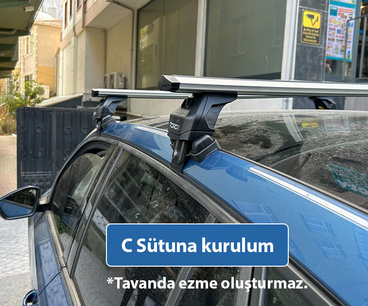 Skoda Enyaq Coupe Oluksuz Üst Tavan Portbagaj Taşıyıcı Ara Atkısı Toros Serisi Pro 4 Gri