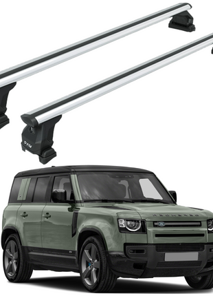 Land Rover Defender 110 2020-2025 Tavan Taşıyıcı Ara Barlar – Vidalı Montaj, Toros Fix Pro, Gri
