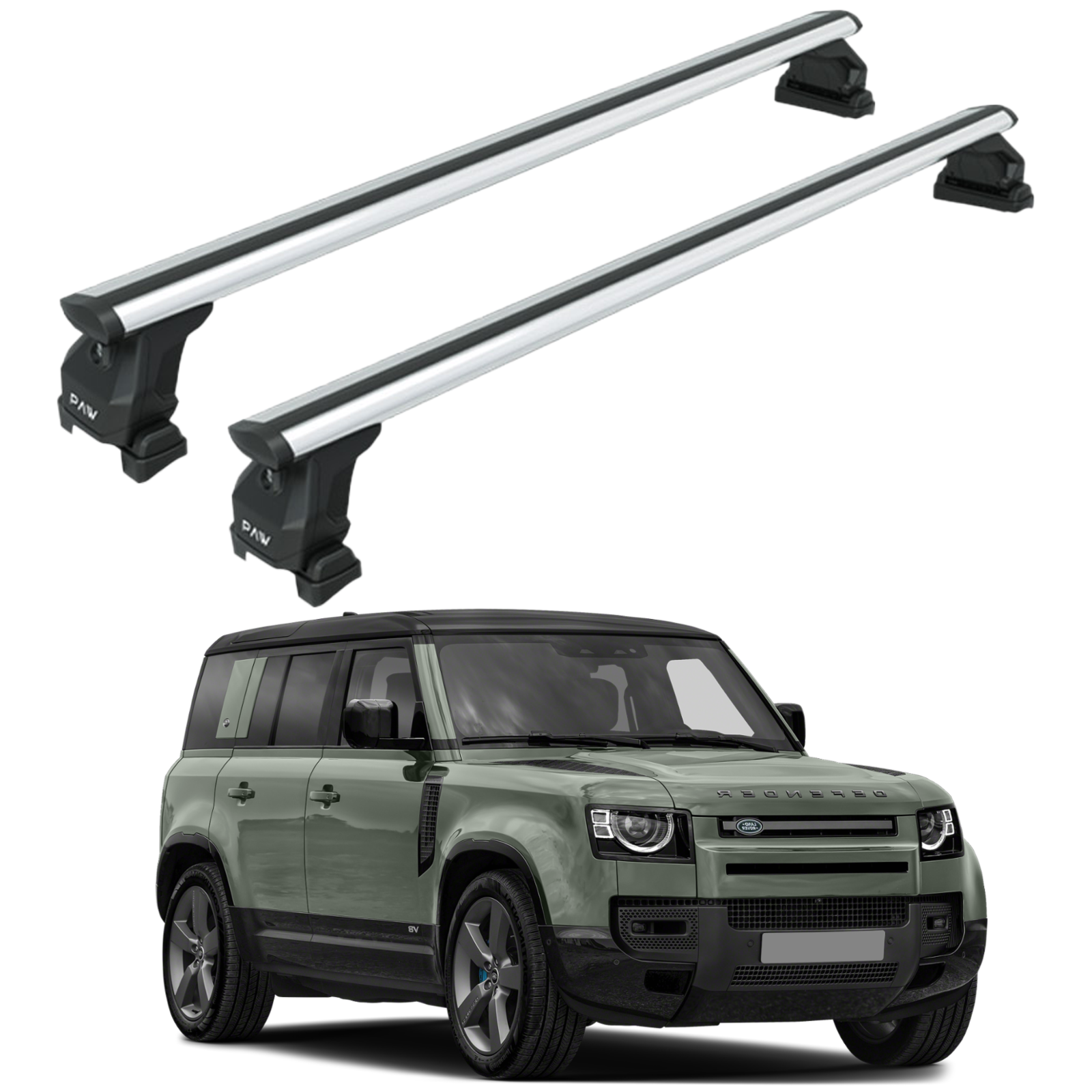 Land Rover Defender 110 2020-2025 Tavan Taşıyıcı Ara Barlar – Vidalı Montaj