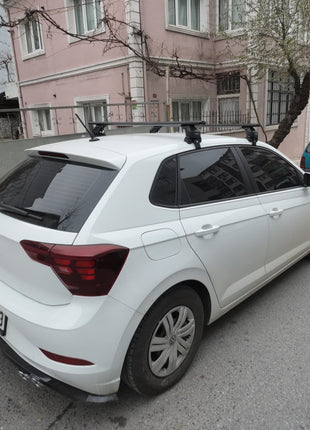 Volkswagen Polo 5D 2009-2014 Oluksuz Üst Tavan Portbagaj Taşıyıcı Ara Atkısı Toros Serisi Pro 4 Gri