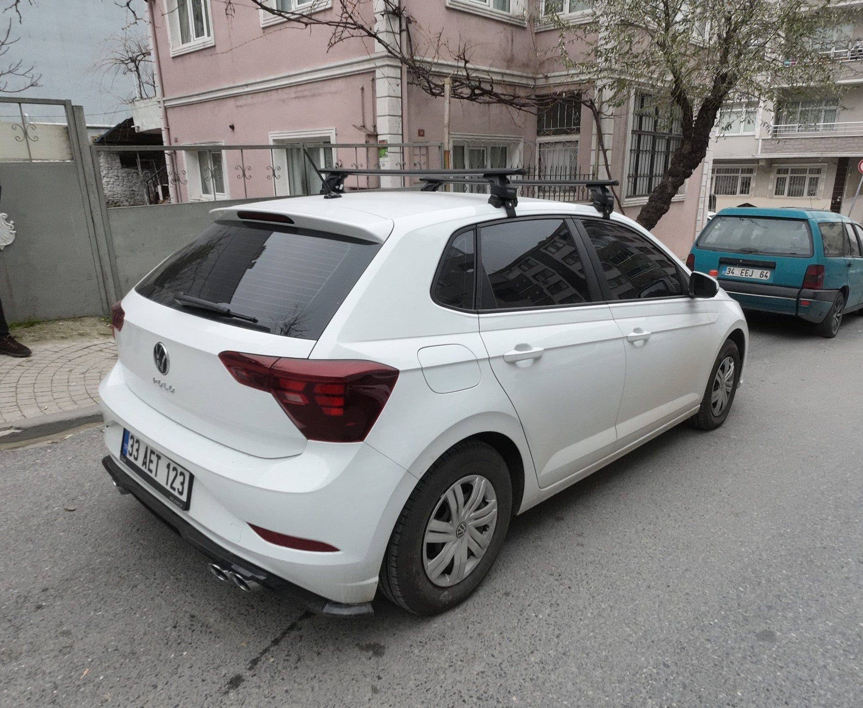 Volkswagen Polo 5D 2009-2014 Oluksuz Üst Tavan Portbagaj Taşıyıcı Ara Atkısı Toros Serisi Pro 4 Gri