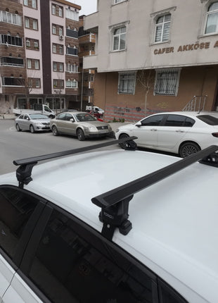 Volkswagen Polo 5D 2009-2014 Oluksuz Üst Tavan Portbagaj Taşıyıcı Ara Atkısı Toros Serisi Pro 4 Gri