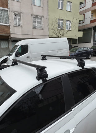 Volkswagen Polo 5D 2014-2018 Oluksuz Üst Tavan Portbagaj Taşıyıcı Ara Atkısı Toros Serisi Pro 4 Gri