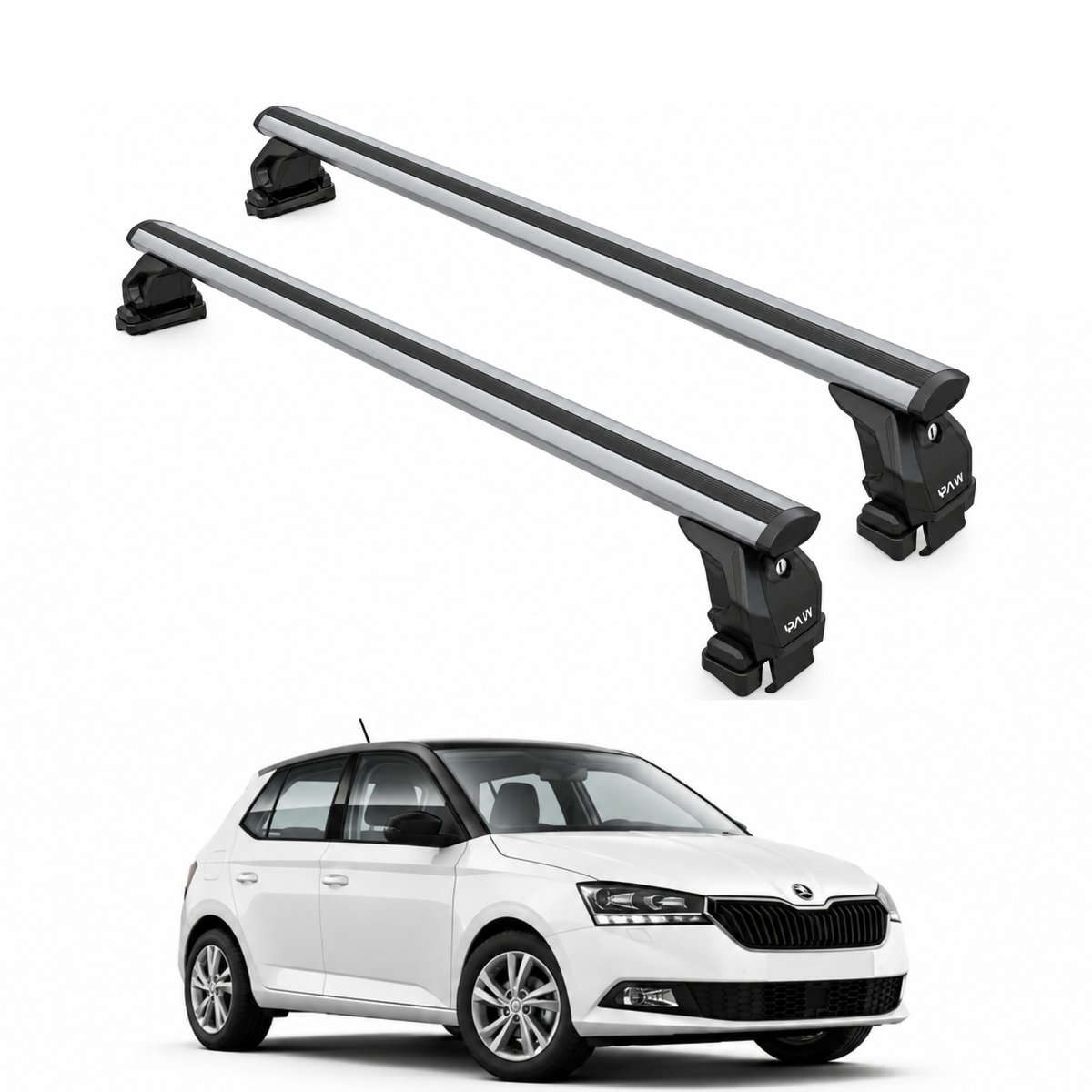 Skoda Fabia 2007-2014 Oluksuz Üst Tavan Portbagaj Taşıyıcı Ara Atkısı Toros Serisi Pro 3