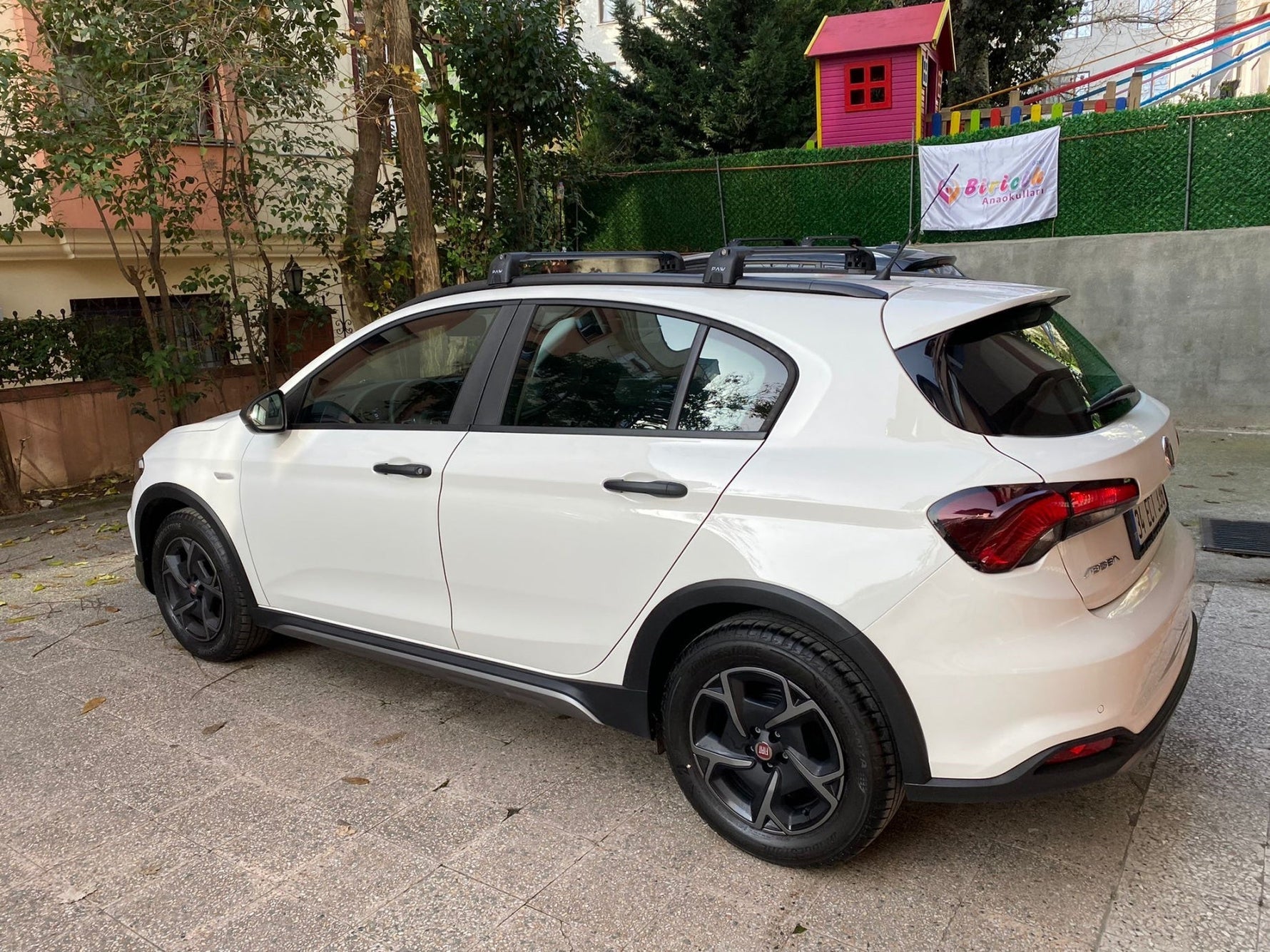 Fiat Egea Hatcback 2015-2025 Portbagaj Taşıyıcı Ara Atkisi - Ara Çubuk Paw Pro 2 Gri