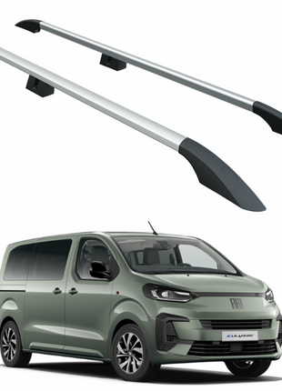 Fiat Ulysse Araç Üstü Alüminyum Tavan Yan Rayları Plus Serisi - Gri