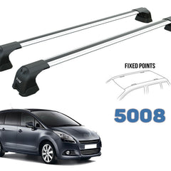 Peugeot 5008 2010-2017 Aluminum Portbagaj Taşıyıcı Ara Atkı Aparatı Paw Pro 2 Gri