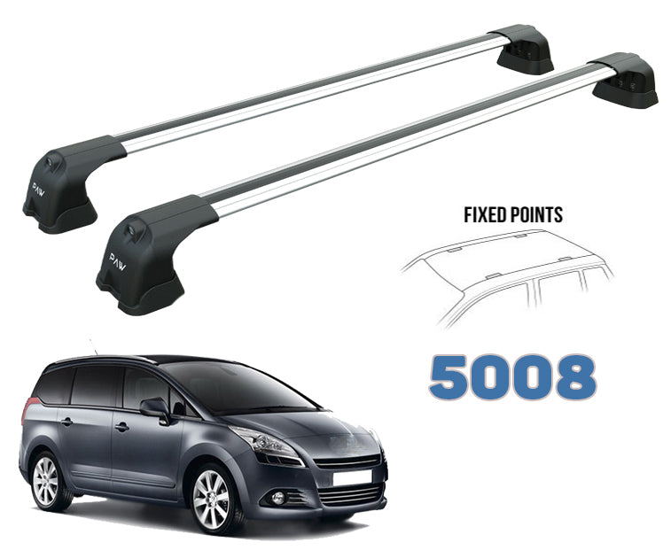 Peugeot 5008 2010-2017 Aluminum Portbagaj Taşıyıcı Ara Atkı Aparatı Paw Pro 2 Gri
