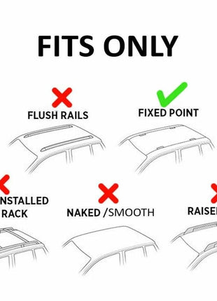 Opel&Vauxhall Vivaro (X82) Van Lwb 2017-2025 2 Pcs Roof Rack + 2 Pcs Cross Bars Aluminum Siyah