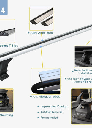 Ford Transit Courier 2023-2025 Portbagaj Taşıyıcı Ara Atkı Toros Fix Pro Gri