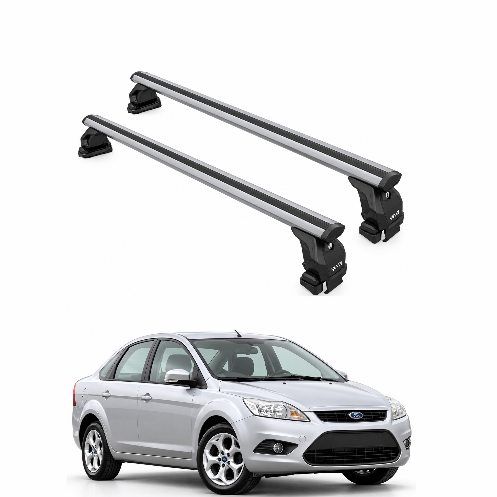 Ford Focus Sedan (2004-2011) Tavan Portbagaj Taşıyıcı Ara Atkısı Fix Pro, Gri