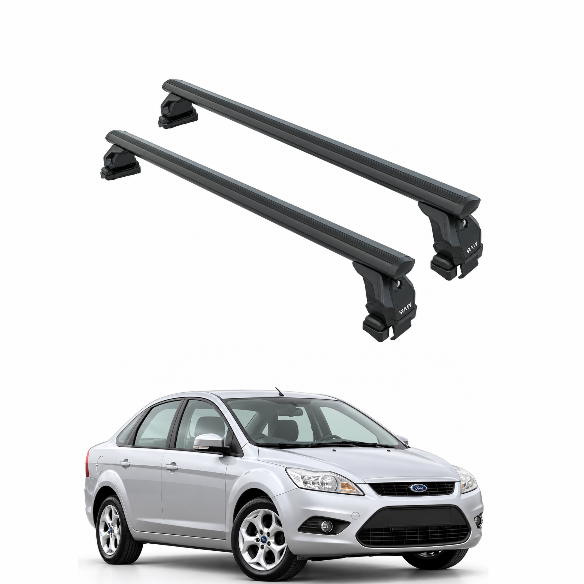 Ford Focus Sedan (2004-2011) Tavan Portbagaj Taşıyıcı Ara Atkısı Fix Pro, Siyah