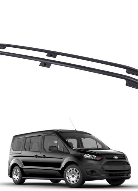 Ford Transit Connect 2013-2024 Araç Üstü Alüminyum Tavan Yan Rayları Plus Serisi Uzun Şase - Siyah