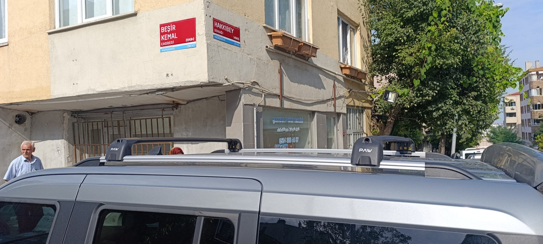 Ford Tourneo Courier 2022-2025 Portbagaj Taşıyıcı Ara Atkisi - Ara Çubuk Paw Pro 2 Gri