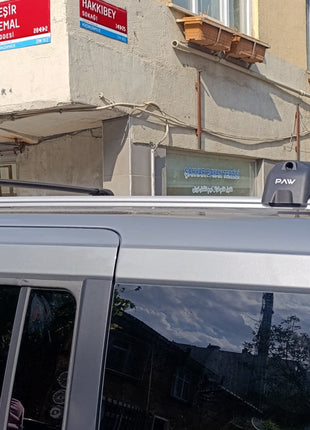 Ford Tourneo Courier 2022-2025 Portbagaj Taşıyıcı Ara Atkisi - Ara Çubuk Paw Pro 2 Gri