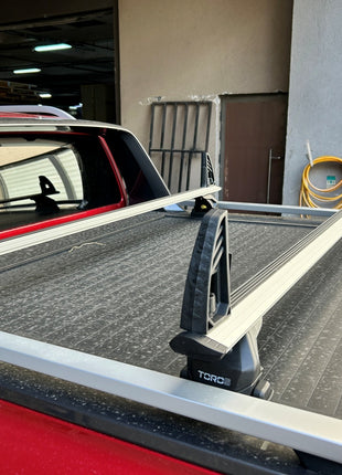 Ford Ranger Wildtrak (2023-2025) Kasa Üstü Bed Rack Taşıyıcı Bar – Siyah | Kilitli Sistem | Vida Montajlı