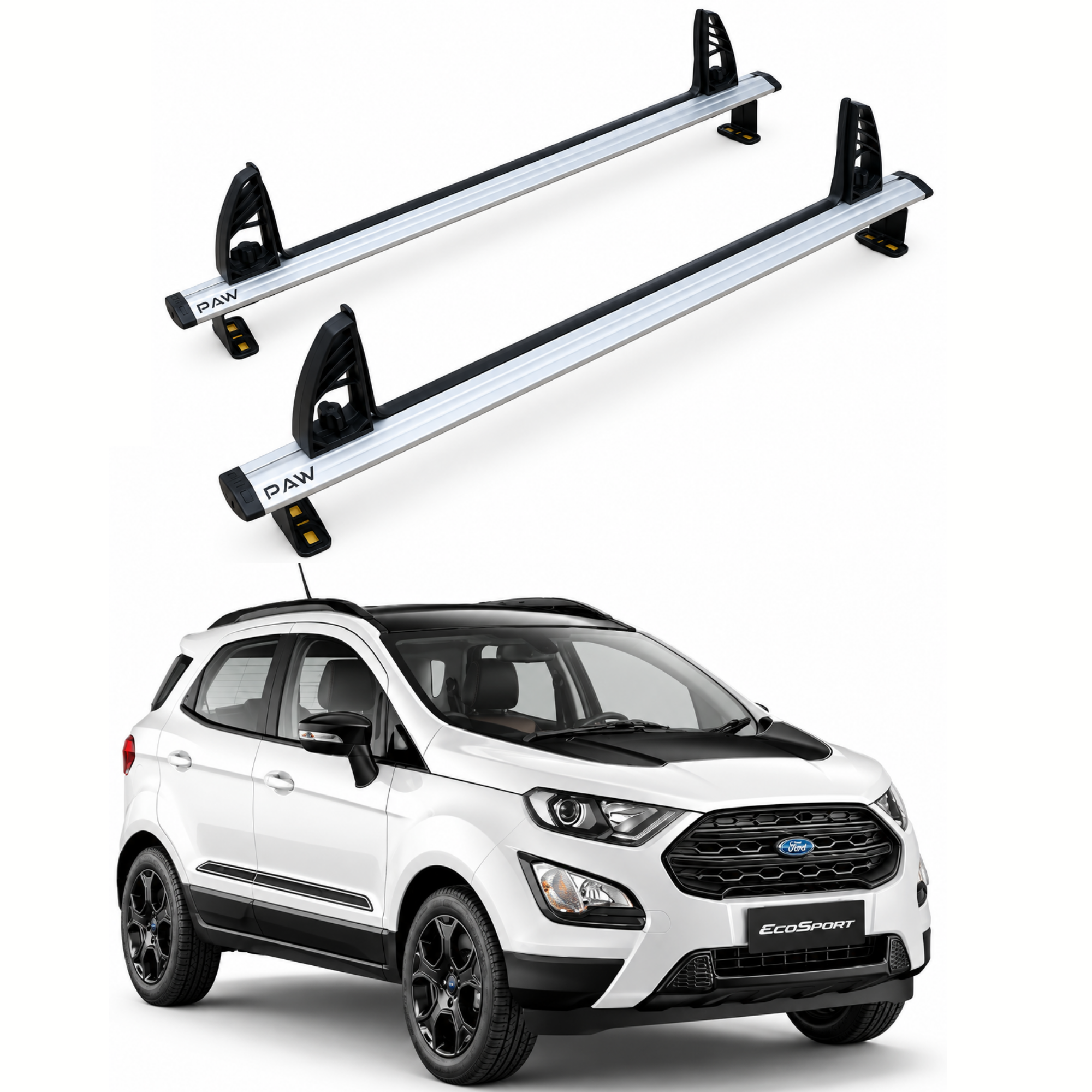 Ford Ecosport (2016-2025) Çadır Taşıyıcı Tavan Barı Ara Atkısı Pratik Serisi Gri