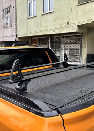 Ford Ranger Wildtrak (2023-2025) Kasa Üstü Bed Rack Taşıyıcı Bar – Siyah | Kilitli Sistem | Vida Montajlı