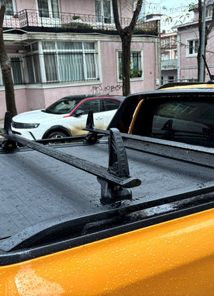 SsangYong Musso Grand Kasa Üstü Bed Rack Taşıyıcı Bar – Gri | Kilitli Sistem | Vida Montajlı