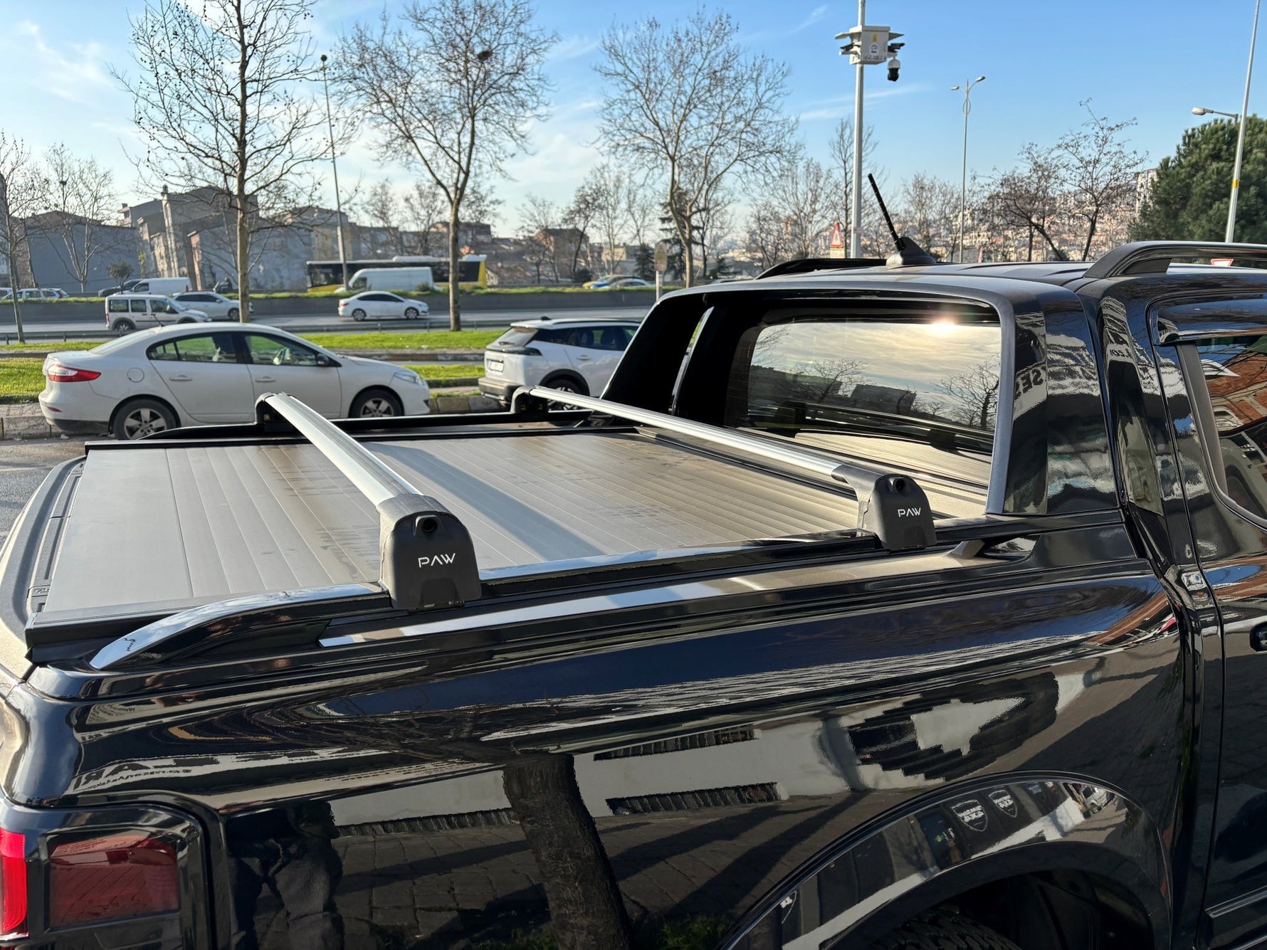 Ford Ranger Wildtrak (2023-2025) Kasa Üstü Bed Rack Taşıyıcı Bar – Gri | Kilitli Sistem |