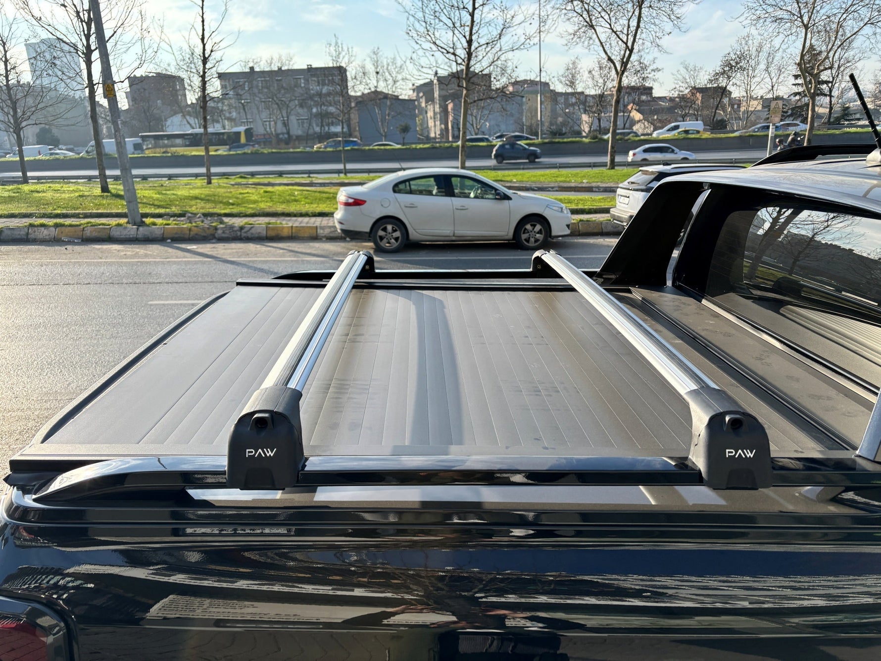 Ford Ranger Wildtrak (2023-2025) Kasa Üstü Bed Rack Taşıyıcı Bar – Siyah | Kilitli Sistem |