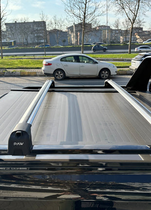 Ford Ranger Wildtrak (2023-2025) Kasa Üstü Bed Rack Taşıyıcı Bar – Gri | Kilitli Sistem |