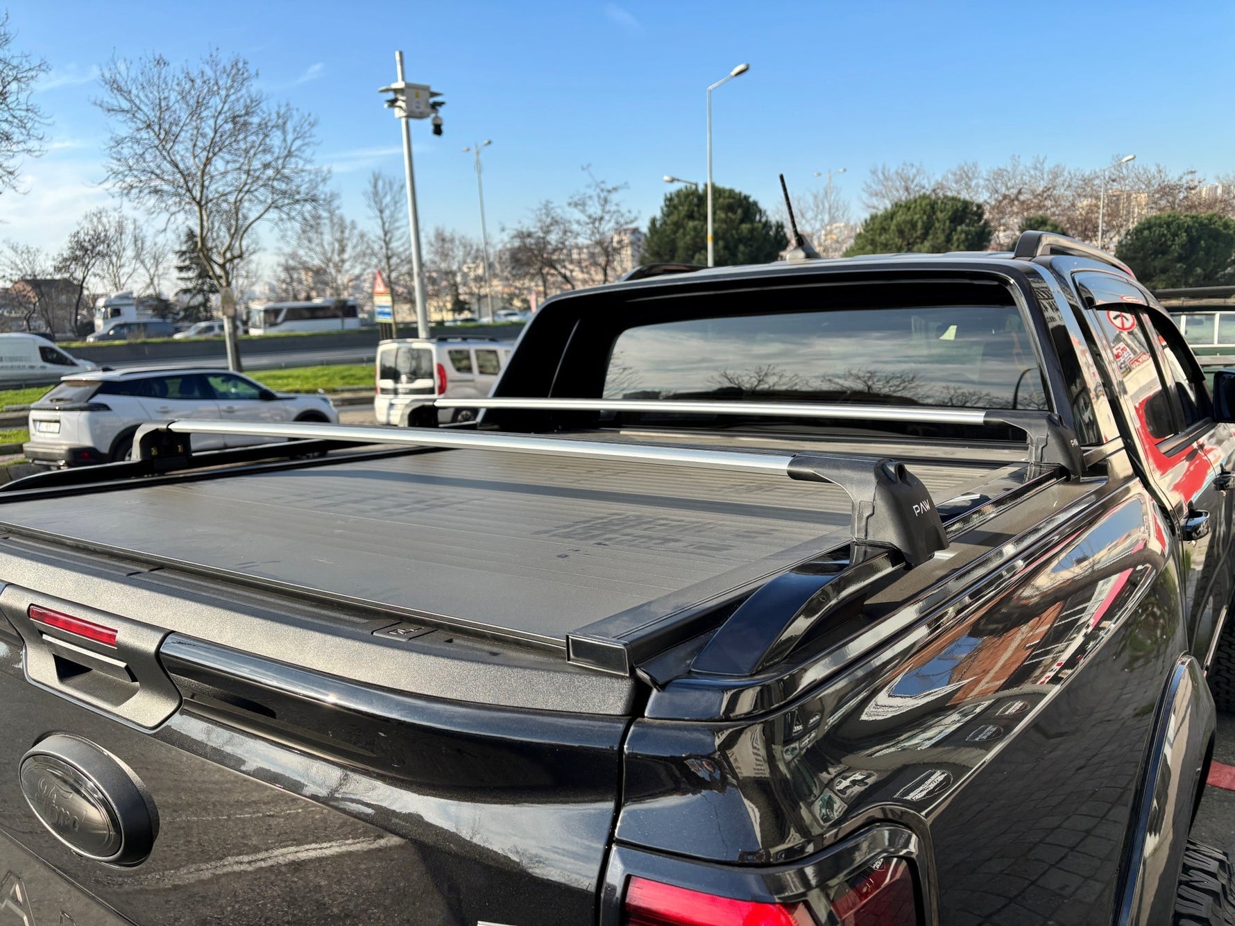 Ford Ranger Wildtrak (2023-2025) Kasa Üstü Bed Rack Taşıyıcı Bar – Gri | Kilitli Sistem |