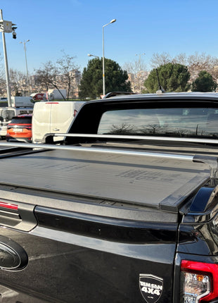 Ford Ranger Wildtrak (2023-2025) Kasa Üstü Bed Rack Taşıyıcı Bar – Siyah | Kilitli Sistem |