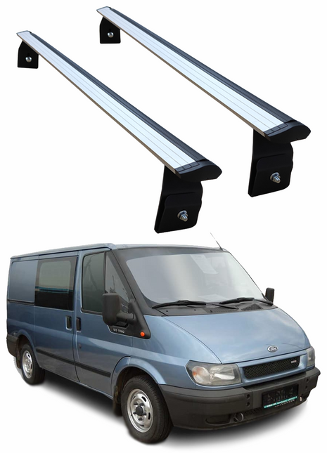 Ford Transit 2000-2013 Yagmur Oluklu Üst Tavan Taşıyıcı Ara Atkısı Paw Gri 2 Adet