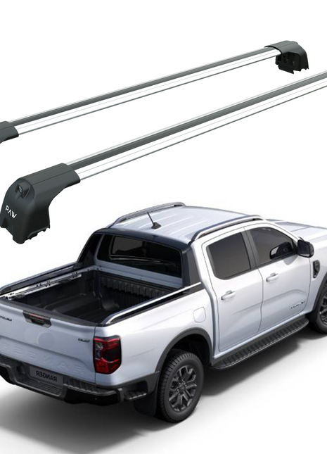 Ford Ranger Wildtrak (2023-2025) Kasa Üstü Bed Rack Taşıyıcı Bar – Gri | Kilitli Sistem |