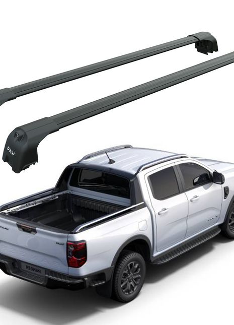 Ford Ranger Wildtrak (2023-2025) Kasa Üstü Bed Rack Taşıyıcı Bar – Siyah | Kilitli Sistem |