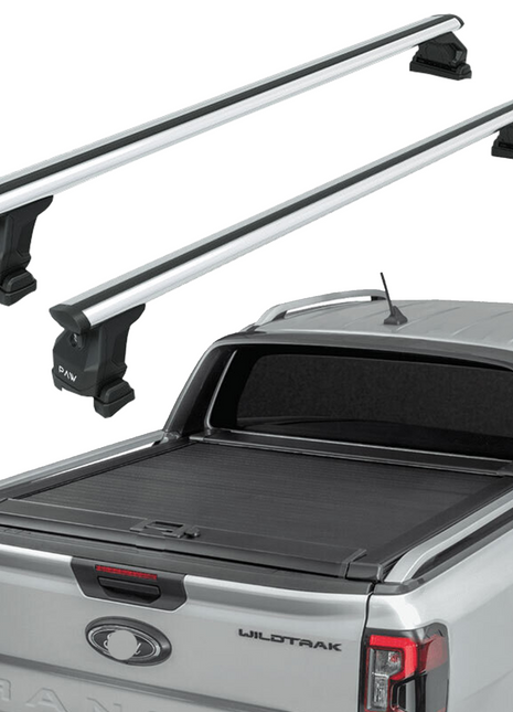 Ford Ranger Wildtrak (2023-2025) Kasa Üstü Bed Rack Taşıyıcı Bar – Gri | Kilitli Sistem | Vida Montajlı