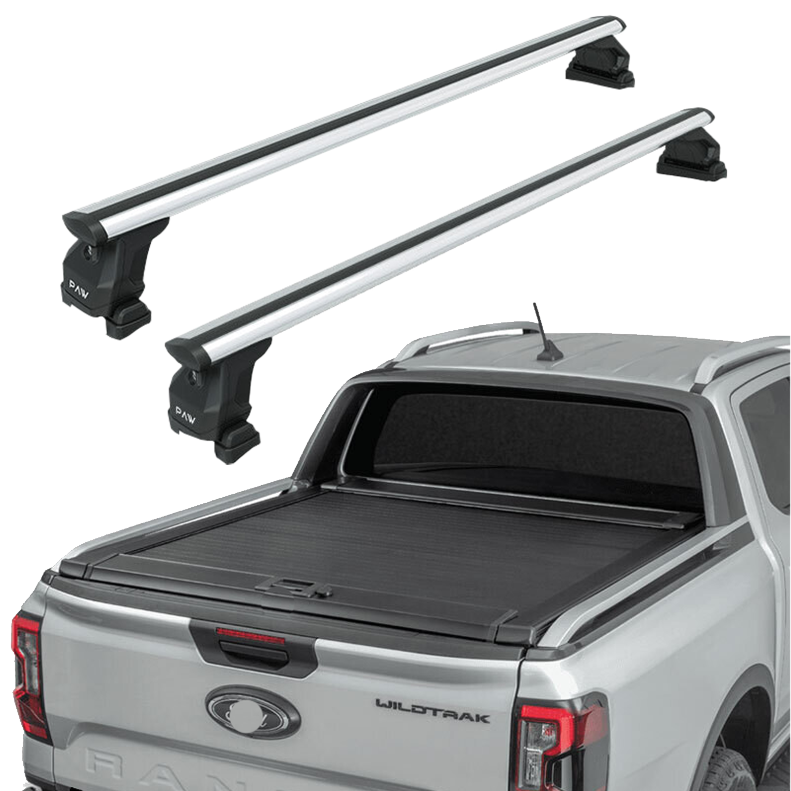 Ford Ranger Wildtrak (2023-2025) Kasa Üstü Bed Rack Taşıyıcı Bar – Gri ...